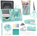 12 in 1 Green Desk Organizers & Accessories Set for Office & Home & School by Shellvcase