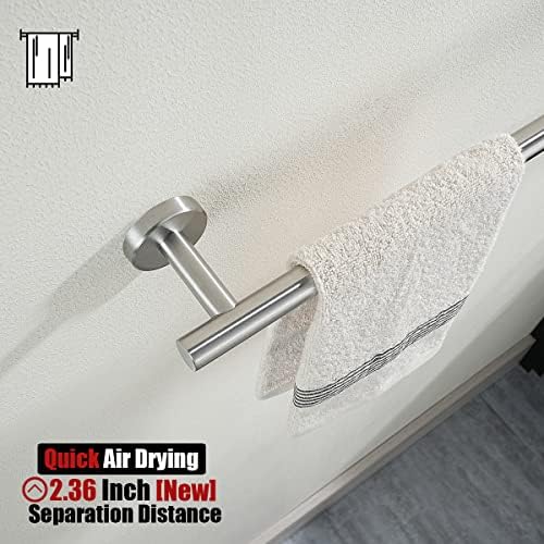 JQK Bath Towel Bar, 39 Inch 304 Stainless Steel Thicken 1mm Single Towel Rack for Bathroom, Towel Holder Brushed Finished Wall Mount, Useable Length 36 Inch, TB110L36-BN - Image 6