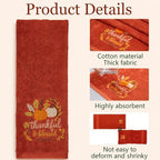 Remagr 8 Pcs Orange Bathroom Decor Set Fall Pumpkin Shower Accessories - Image 4