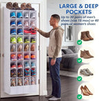 Ofiray-home Over the Door Shoe Organizer, 40 Pockets, Up to 40 Pairs - Image 4