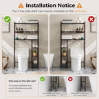 Lauren&Harold 6-Tier Over The Toilet Storage with Side Rack Bronze - Image 3