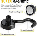 DIYMAG Magnetic Hooks, 30lbs 60pcs Cruise Cabin Essentials Heavy Duty Black - Image 5