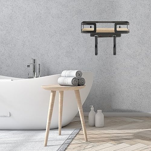 Wall-Mounted Ironing Board & Iron Rack Wood Metal Build Space-Saving Laundry Room Generic Ironing Board and Electric Iron Wall Mount Organizers - Image 7