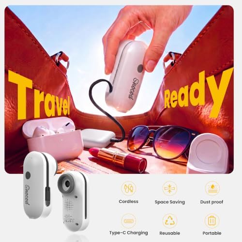 24 Pack Vacuum Storage Bags with Electric Pump, Type-C Rechargeable Portable Vacuum Seal Bags for Clothes, Travel Space Saver Bags for Luggage, Closet, Bedding & Home Storage, White - Image 5