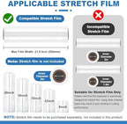 21.6 Inch Manual Table Stretch Film Dispenser Wrapping Machine - Image 4