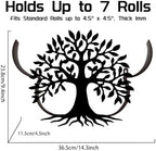 Tree of Life Toilet Paper Holder Wall Mount/Stand for Extra 8 Rolls - Image 2