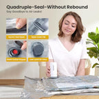 Vacuum Storage Bags with Pump, 12PCS Space Saver Bags for Clothing Travel - Image 2