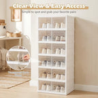 GIANTEX 6-Tier Shoe Rack Organizer, Folding Shoe Storage Boxes, No-Assembly - Image 6
