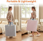 Lifewit 100L Large Laundry Baskets, Laundry Hampers Bags, 2 Pack, Grey&Pink - Image 5
