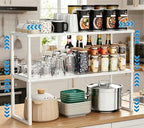 Cabinet Shelves, 2 Pack Stackable Shelves for Kitchen Storage by HOFUSUSER