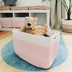 OrganiHaus Cotton Rope Baskets for Shelves, Set of 3, 15x9x10 - Image 6