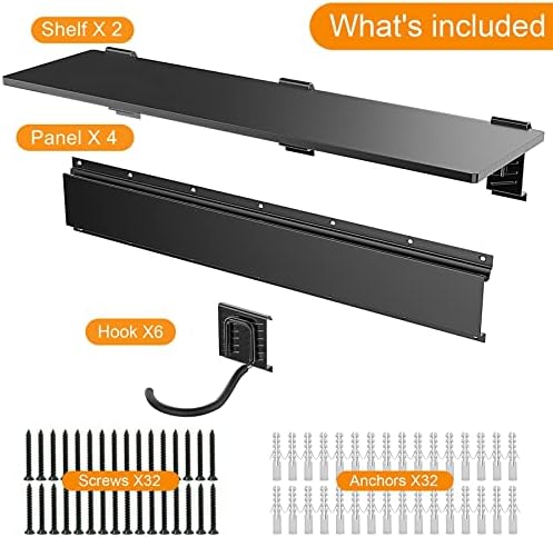 TORACK Wall Mounted Bike Storage Rack with Shelf, 6 Bikes Hangers - Image 3