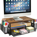 Monitor Stand Riser with Storage Drawer, Desk Organizer by Unknown