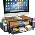 Monitor Stand Riser with Storage Drawer, Desk Organizer by Unknown