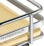 LYNK PROFESSIONAL® Élite™ Pull Out Spice Organization for Cabinets - 8-3/8 inch Wide – Spice Rack for Inside Cabinets – Wood/Chrome - Sliding Spice Rack Organizer for cabinet – Spice Rack - 1 Tier - Image 6