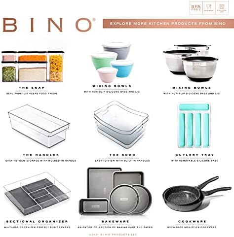 BINO 4-Piece Modular Drawer Bin Set | Bathroom & Vanity Drawer Organizer Trays - Small (Pack of 3) - Image 6
