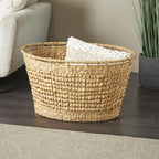 Deco 79 Seagrass Storage Basket, Basket 30" x 21" x 17", Brown - Image 3