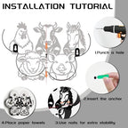 Farm Animal Toilet Paper Holder Wall Mount/Stand for Extra 8 Rolls - Image 4