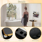 Airwrap Storage Holder Compatible with Dyson Airwrap Curling Iron Wall Mounted Storage Rack Holder for Home Organizer (with Comb) Gold - Image 3
