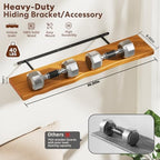 Organic Wavy Edge Floating Shelves,Hidden Brackets,2 Pack 36 in - Image 2