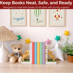 Bunny Bookend Set with 4 Bookmarks – Cute Rabbit Book Holders for Kids Books, Childrens Room Shelves, White Forest Animal Bookends, Peter Rabbit Book Decorations, Gift for Baby Nursery Bunnies - Image 7