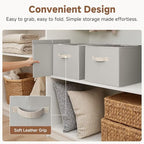 StorageWorks Storage Baskets for Shelves, Light Gray, Extra Large, 3-Pack - Image 6