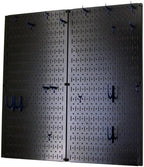 Wall Control Kitchen Pegboard Organizer Pots and Pans Pegboard Pack Storage and Organization Kit with Black Wall Board and Blue Accessories - Image 2
