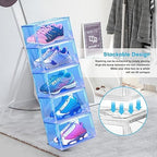 Oltraman LED Smart Shoe Boxes Display Case, Stackable Storage Organizers - Image 7