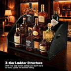 Countertop Liquor Bottle Organizer Shelf, 3-Tier - Image 2