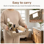 StorageWorks Pantry Baskets for Organizing, Woven Baskets, Seagrass - Image 3
