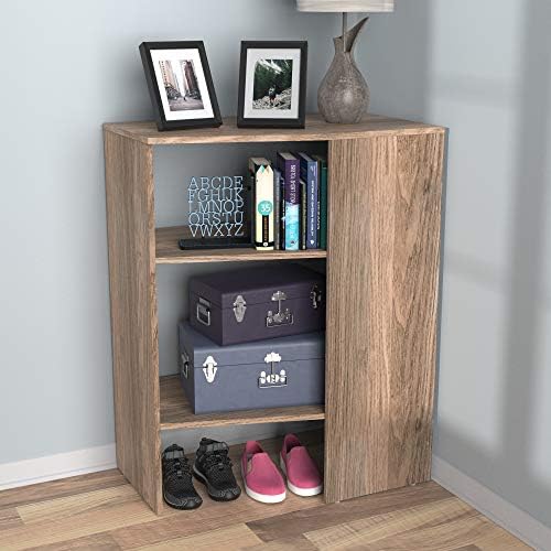 ClosetMaid SuiteSymphony Wood Corner Shelf Unit, 2 Shelves, Adjustable, Stacking, for Storage, Closet, Clothes, Shoes, Décor, Natural Gray - Image 6