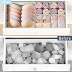 DIMJ Drawer Organizer Clothes Storage - 26 Pack Baby Dresser Organizer for Nursery, Foldable Closet Drawer Organizer Bins for Bedroom Organization, Fabric Storage Dividers for Socks, Underwears, Bras - Image 5