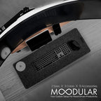 ULTRARM Moodular Wooden Monitor Stand Desk Organizer, Standard 33.4" Walnut - Image 2