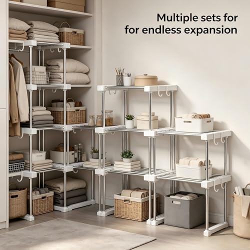 BLULEE Expandable Under Sink Organizer, No-Drill Adjustable Shelf - Image 3