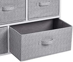 Amazon Basics Extra Wide Fabric 5-Drawer Storage Organizer Unit for Bedroom Closet, White - Image 4