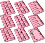Frebeauty Jewelry Trays for Drawer,Set of 9 Jewelry Organizer and Storage by Frebeauty