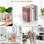 SANRUI Clear Acrylic Vertical Magazine File Organizer with 3-Slot, Clear - Image 6