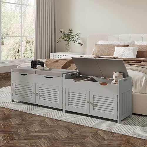ChooChoo Shoe Storage Bench with Lift Top Storage & Cushioned Seats - Image 5