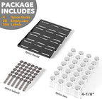 SpaceAid Spice Drawer Organizer with 28 Spice Jars, 386 Spice Labels, 4 Tier Seasoning Rack Tray Insert for Kitchen Drawers, 13" Wide x 17.5" Deep (Pack of 2) - Image 6