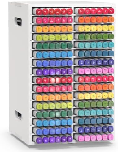 SANFURNEY Marker Organizer, 360° Rotating Marker Storage by SANFURNEY