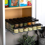 Pull-Out Cabinet Spice Rack Organizer, 14 ⅜"W x 10 ⅜"D x 2 ¾"H - Image 5
