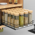 BOIVSHI Pull Out Spice Rack Organizer for Cabinet, Heavy Duty Slide Out Spice Rack Organizer for Kitchen Cabinets and Pantry, Fits Spices, Sauces, Canned Food (8.5''Wx10.5''Dx2.5''H) by BOIVSHI