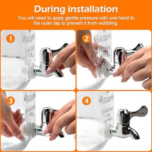 Accguan 1-Gallon Beverage Dispenser with stand,Drink Dispenser 2 pack - Image 6