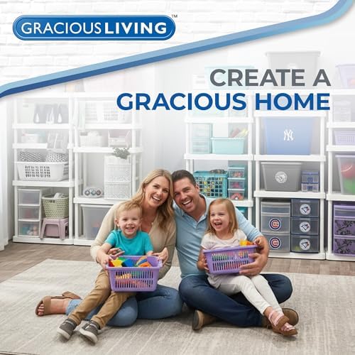 Gracious Living Laundry Basket, Easy Carry Flex Collapsible Hamper, 87.5L - Image 5