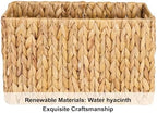 Storageworks Magazine Basket, Wicker Magazine Holder, Book Basket,Meidum - Image 3