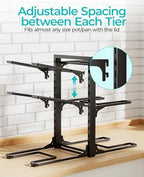 ORDORA Pots and Pans Organizer Under Cabinet 13.8", 6-Tier Adjustable Rack - Image 6