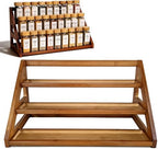 Bamboo 3 Tier Spice Rack,Spice Organizer for Cabinet/Countertop by MNADSFKJ