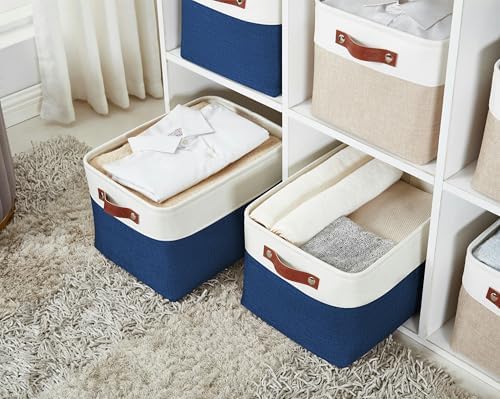 DECOMOMO Storage Bins, Extra Large Fabric Storage Baskets for Shelves 3Pack - Image 2