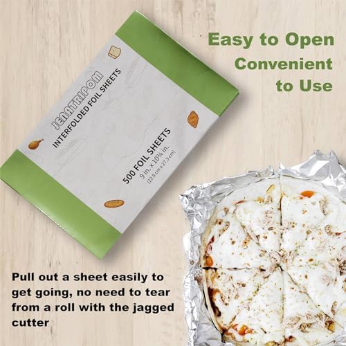 Aluminum Foil Sheets, 9 x 10.75 inch, 1000 Sheets, Pop-Up Dispenser, Premium Quality, High Temp Resistant, Easy Access, Versatile Wrapper - Image 4