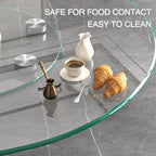 30 Inch Glass Lazy Susan Turntable for Dining Table - Image 4